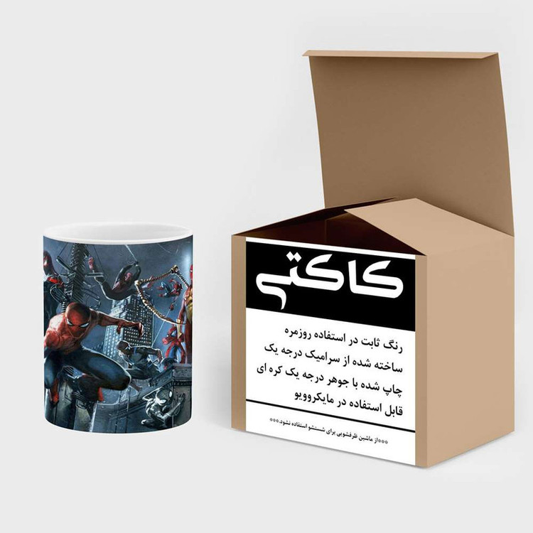 ماگ کاکتی مدل کارتون Spider Man کد mgh23160
