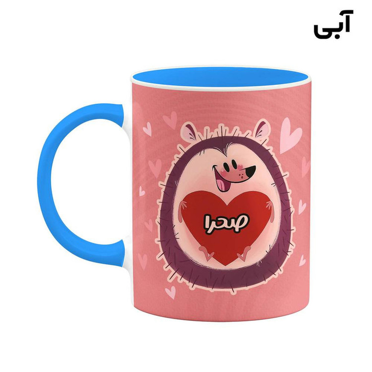 ماگ کاکتی طرح اسم صحرا مدل قلب کد mgn14530