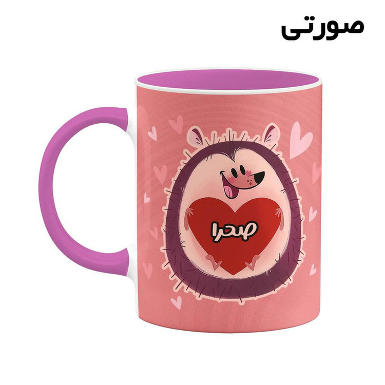 ماگ کاکتی طرح اسم صحرا مدل قلب کد mgn14530