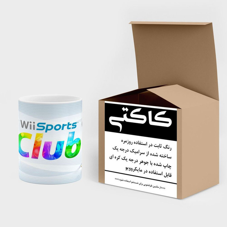 ماگ کاکتی مدل بازی Wii Sports کد mgh31336