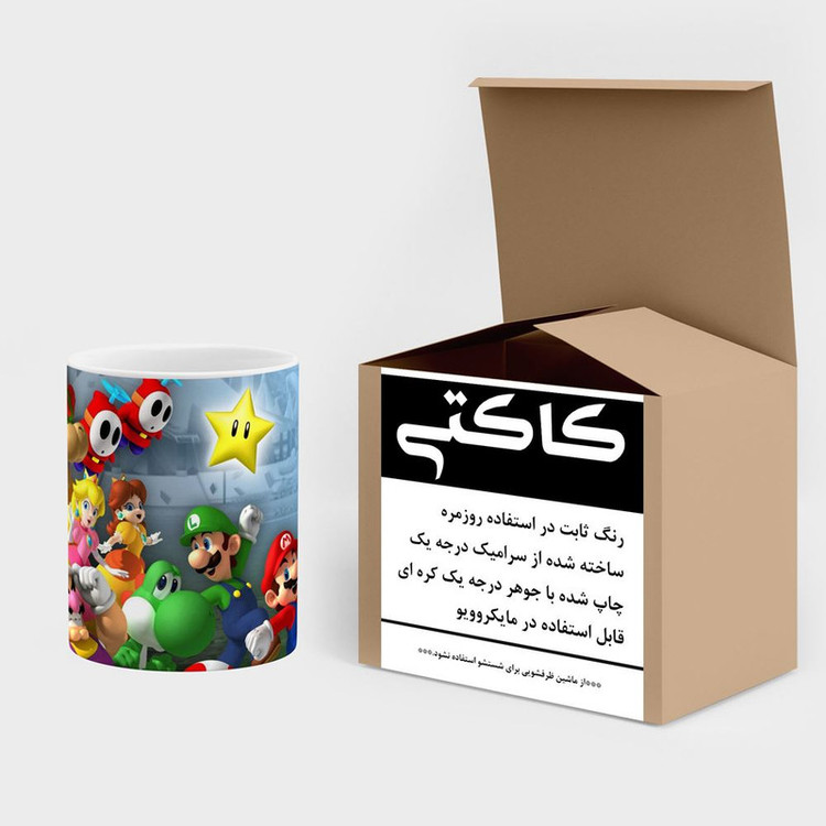ماگ کاکتی مدل بازی سوپر ماریو Super Mario کد mgh29324