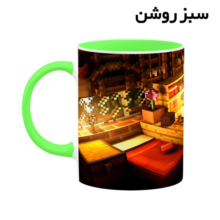 ماگ کاکتی طرح ماینکرافت minecraft مدل mgh41258