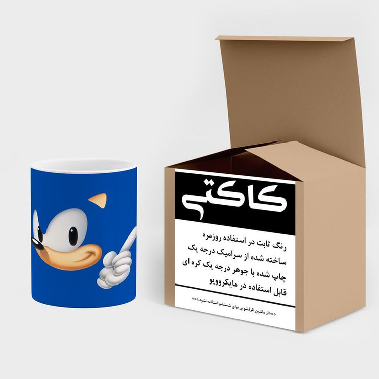 ماگ کاکتی مدل بازی سونیک Sonic The Hedgehog کد mgh30219