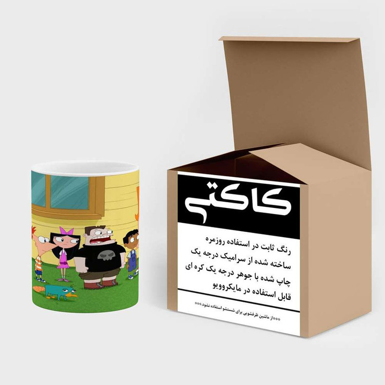 ماگ کاکتی مدل کارتون Phineas And Ferb کد mgh22923