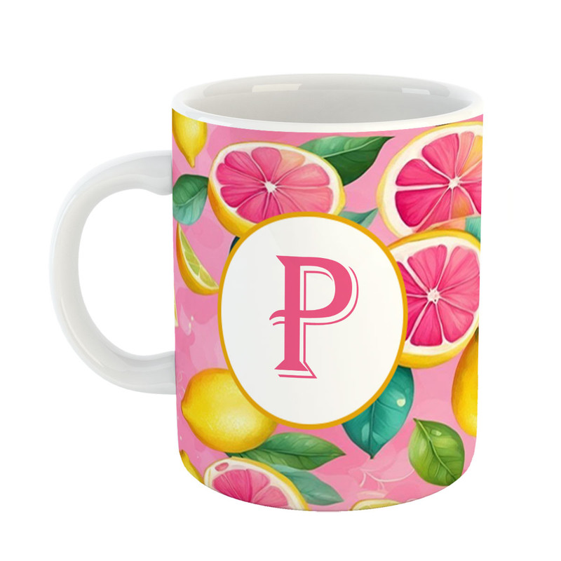ماگ پادآفرین مدل میوه طرح حرف P کد 41