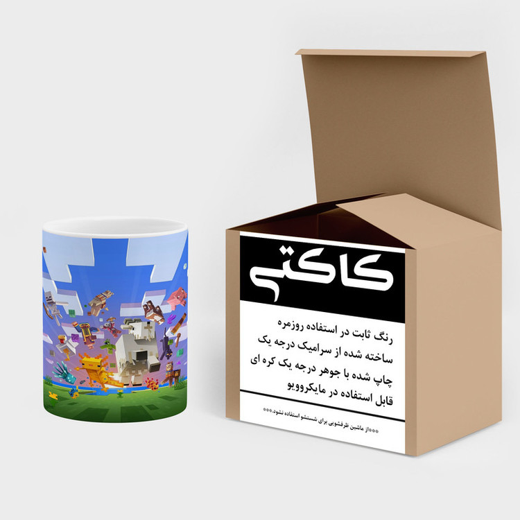 ماگ کاکتی طرح ماینکرافت minecraft مدل mgh41346
