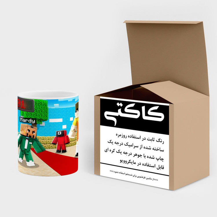 ماگ کاکتی طرح ماینکرافت minecraft مدل mgh41110