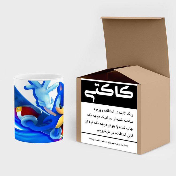 ماگ کاکتی مدل بازی سونیک Sonic The Hedgehog کد mgh30224