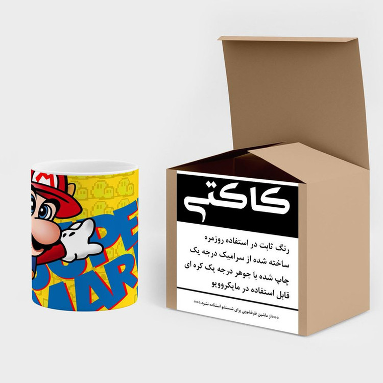 ماگ کاکتی مدل بازی سوپر ماریو Super Mario کد mgh30526
