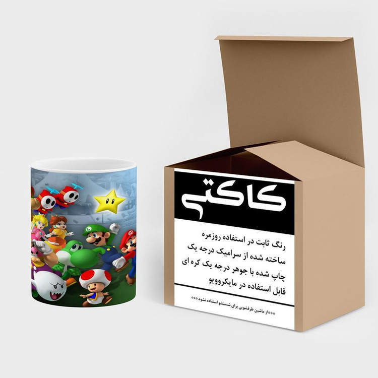 ماگ کاکتی مدل بازی سوپر ماریو Super Mario کد mgh30544