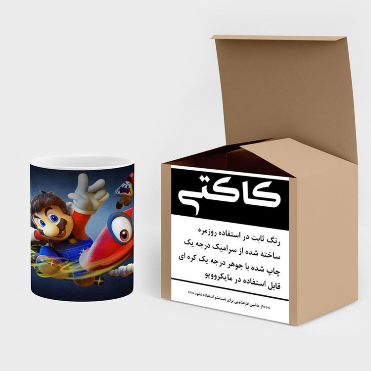 ماگ کاکتی مدل بازی سوپر ماریو Super Mario Odyssey کد mgh30617