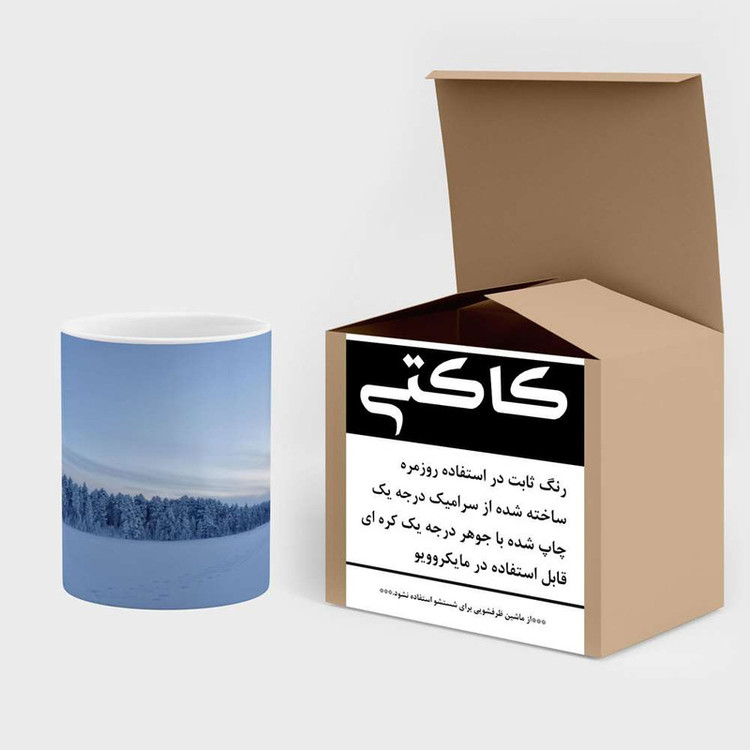 ماگ کاکتی مدل منظره برفی کد mgh18501