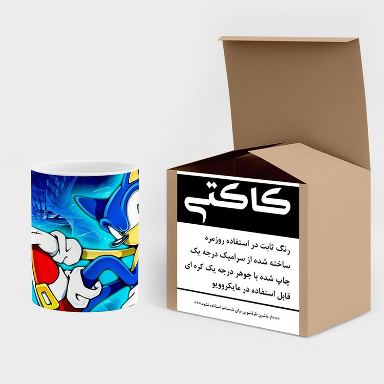 ماگ کاکتی مدل بازی سونیک Sonic The Hedgehog کد mgh30228