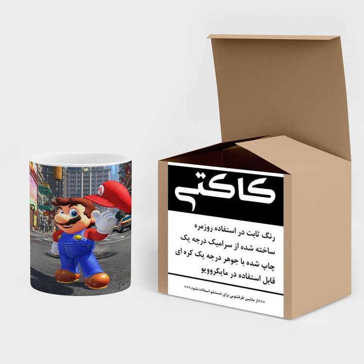 ماگ کاکتی مدل بازی سوپر ماریو Super Mario Odyssey کد mgh30603