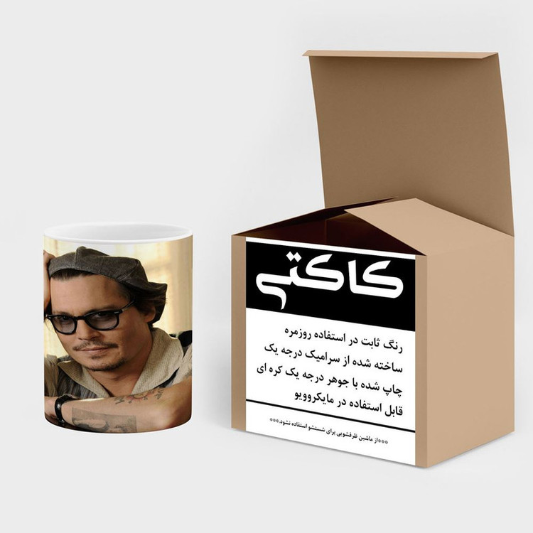 ماگ کاکتی طرح جانی دپ Johnny Depp مدل mgh26488