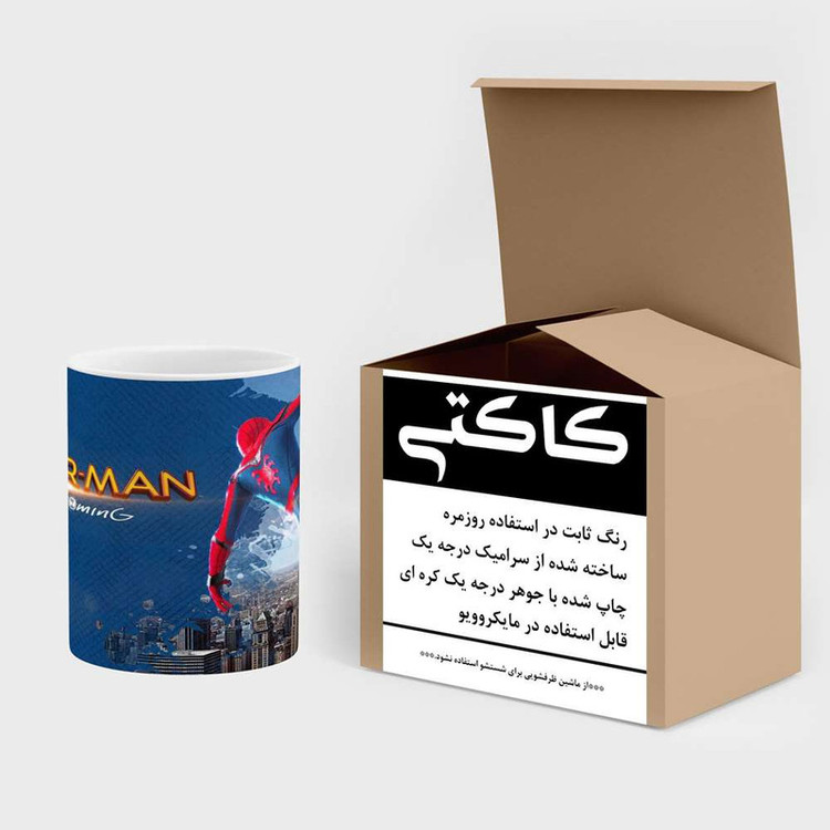 ماگ کاکتی مدل کارتون Spider Man کد mgh23183