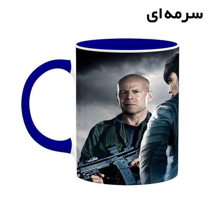 ماگ کاکتی طرح بروس ویلیس Bruce Willis مدل mgh25377