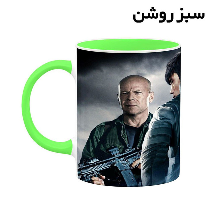 ماگ کاکتی طرح بروس ویلیس Bruce Willis مدل mgh25377