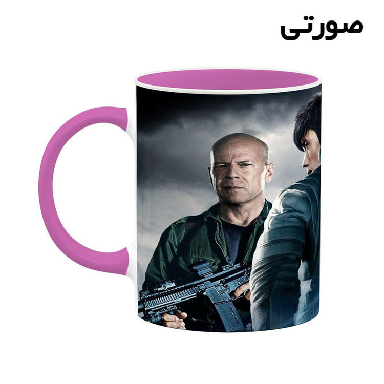 ماگ کاکتی طرح بروس ویلیس Bruce Willis مدل mgh25377