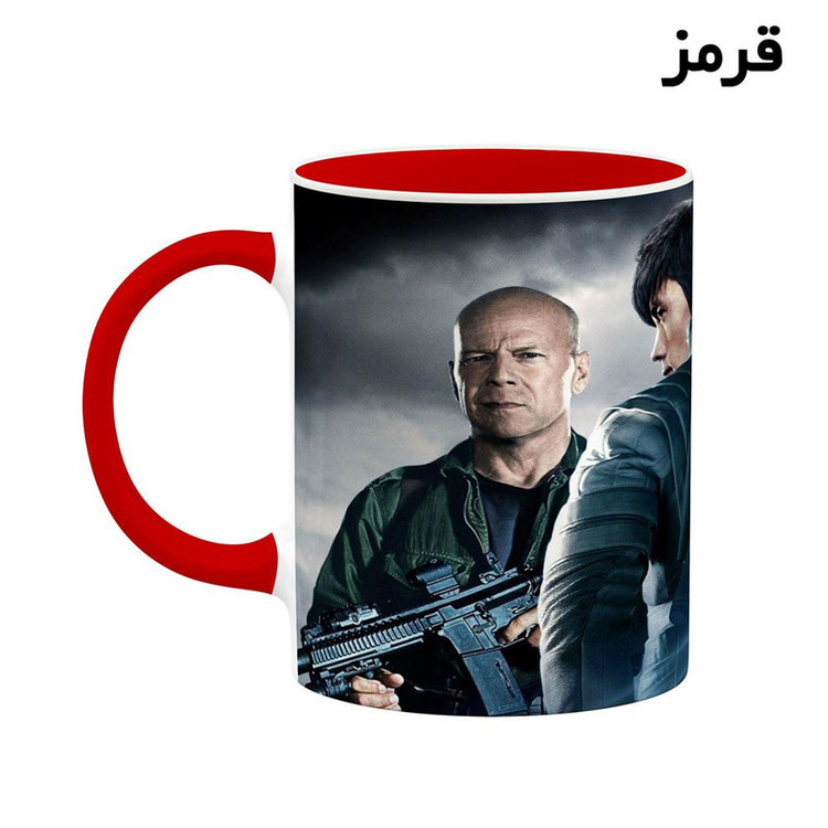 ماگ کاکتی طرح بروس ویلیس Bruce Willis مدل mgh25377