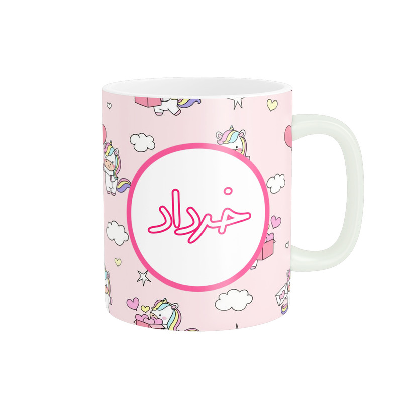 ماگ پاد آفرین مدل ماه تولد طرح ماه خرداد کادو تولد کد p11239