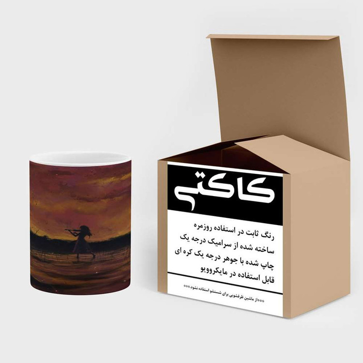 ماگ کاکتی مدل دختر ویولون زن کد mgh15738