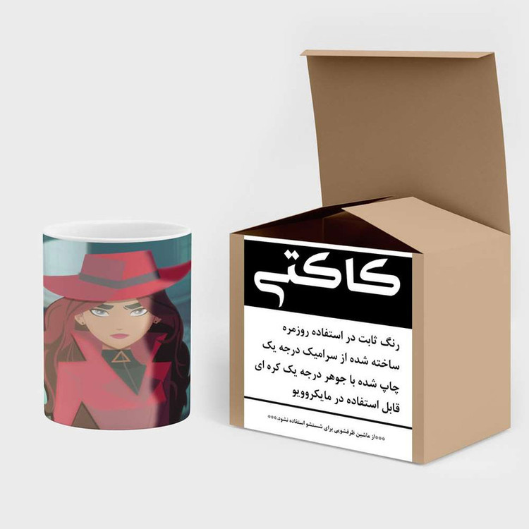 ماگ کاکتی مدل کارتون Carmen Sandiego کد mgh22370