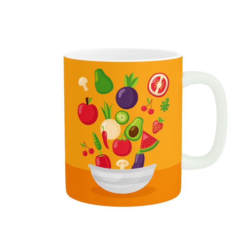 ماگ طرح میوه کد  417