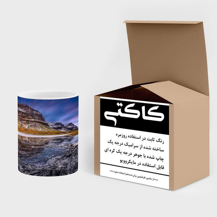 ماگ کاکتی مدل منظره برفی کد mgh14870