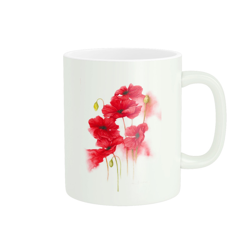 ماگ طرح گل کد 253