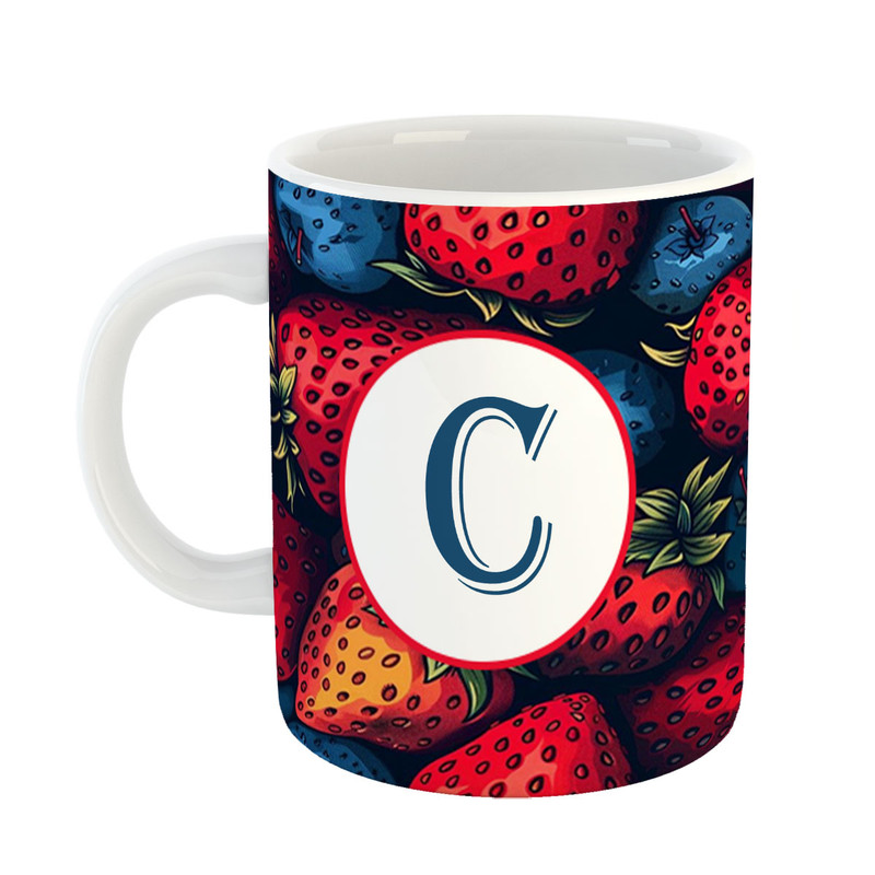 ماگ پادآفرین مدل میوه طرح حرف C کد 42