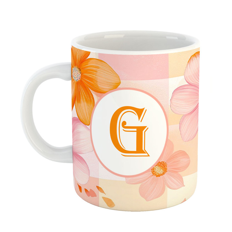 ماگ پادآفرین مدل فانتزی طرح حرف G کد 36