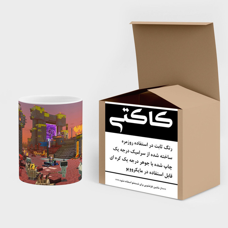 ماگ کاکتی طرح ماینکرافت minecraft مدل mgh41422