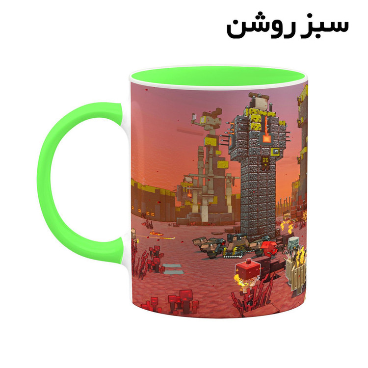 ماگ کاکتی طرح ماینکرافت minecraft مدل mgh41422