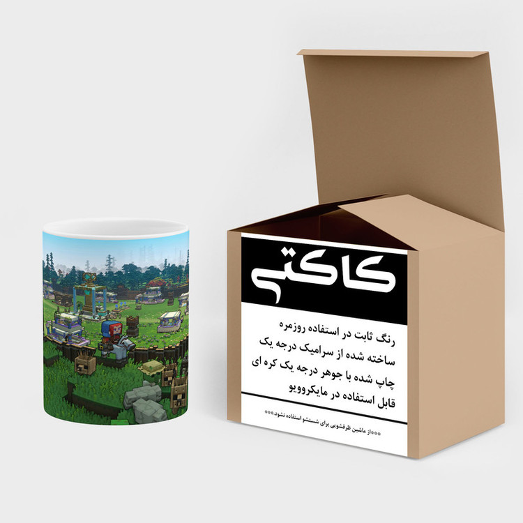 ماگ کاکتی طرح ماینکرافت minecraft مدل mgh41427