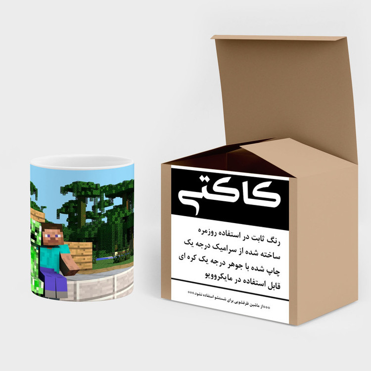 ماگ کاکتی طرح ماینکرافت minecraft مدل mgh41255