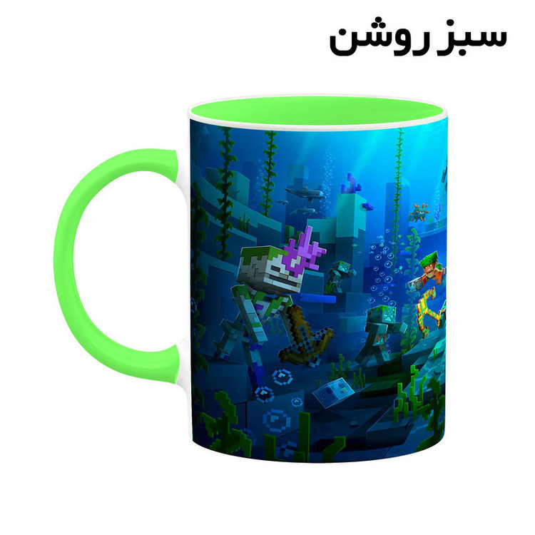 ماگ کاکتی طرح ماینکرافت minecraft مدل mgh41404