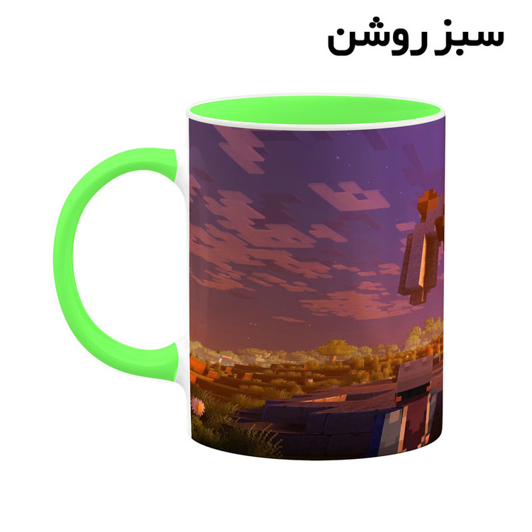 ماگ کاکتی طرح ماینکرافت minecraft مدل mgh41457