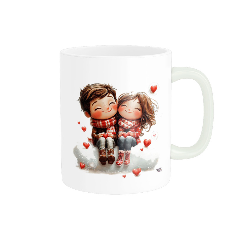ماگ پاد آفرین مدل فانتزی طرح قلب عشق love عاشقانه کادو کد p12026
