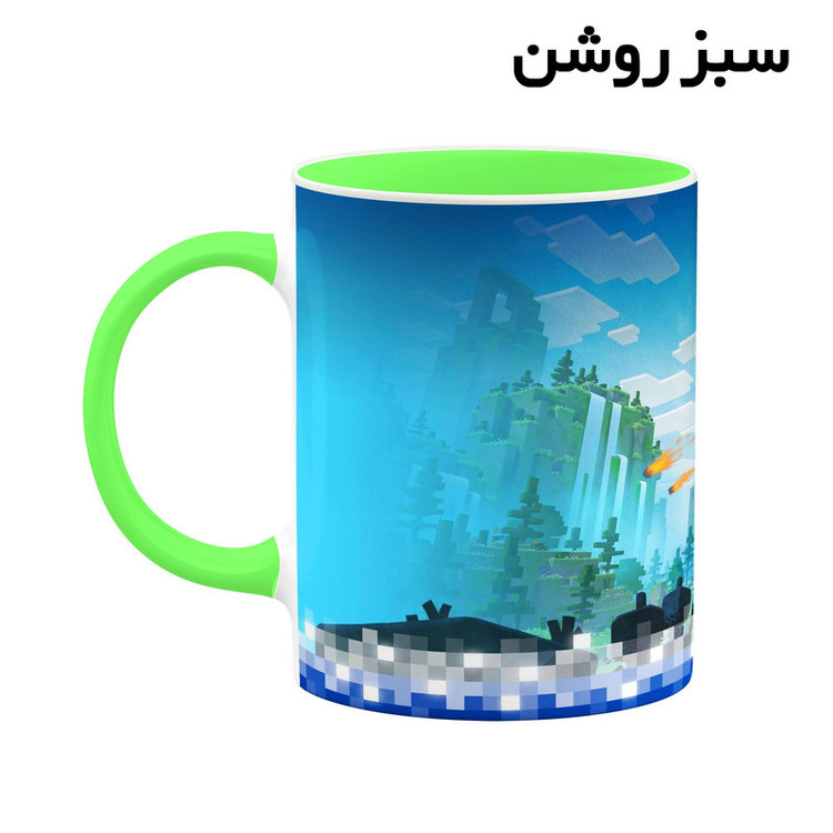 ماگ کاکتی طرح ماینکرافت minecraft مدل mgh41344