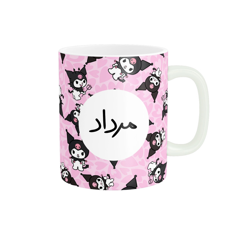 ماگ پاد آفرین مدل کرومی کیوت تولدی طرح ماه مرداد کادو تولد کد p11377