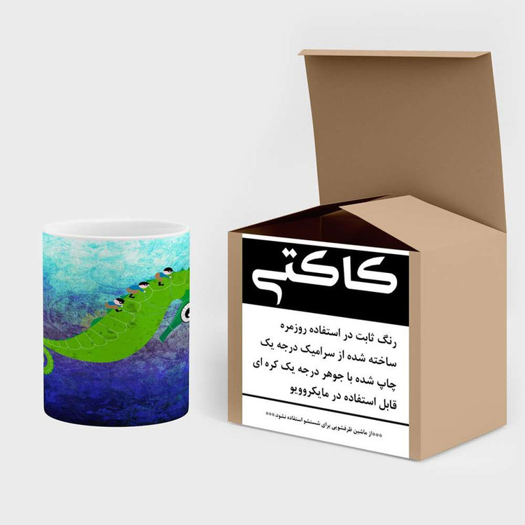 ماگ کاکتی مدل نقاشی کارتونی کد mgh18782
