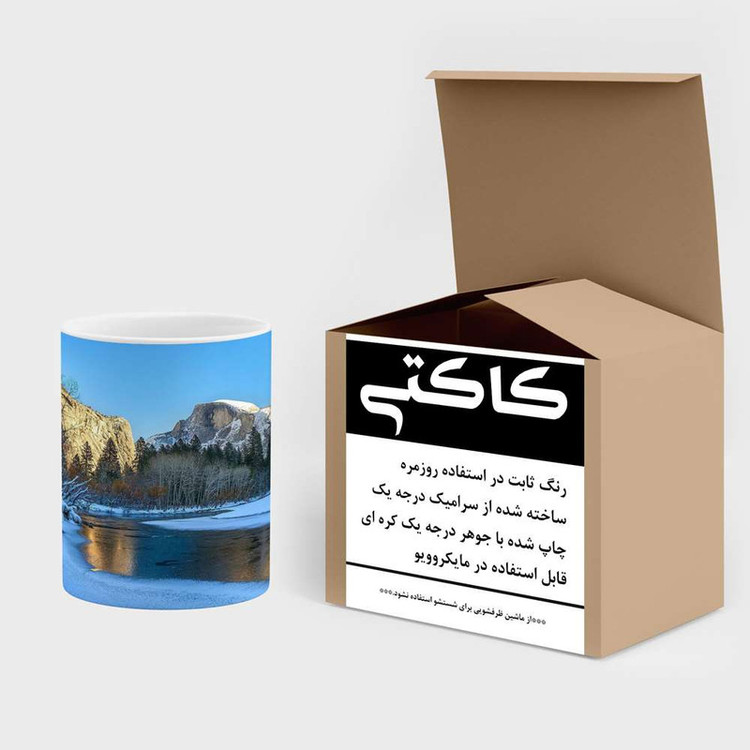 ماگ کاکتی مدل منظره برفی کد mgh18519