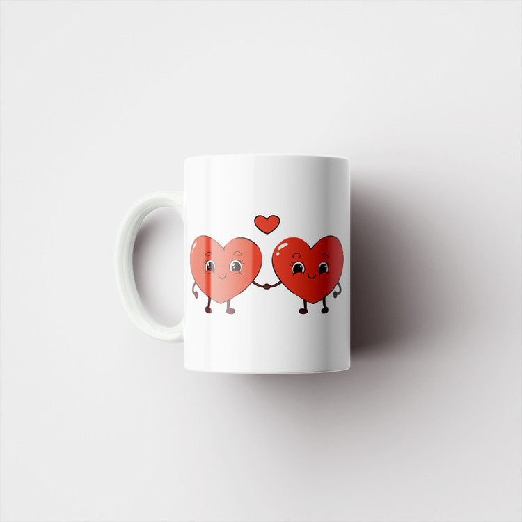 ماگ پاد آفرین مدل فانتزی طرح قلب عشق love عاشقانه کد p12006
