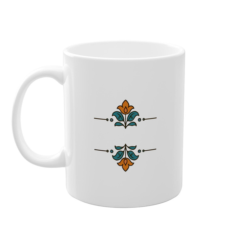ماگ طرح گل سنتی