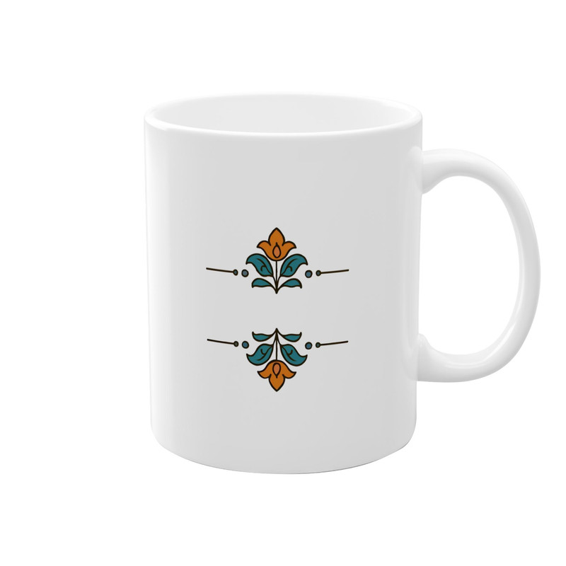 ماگ طرح گل سنتی