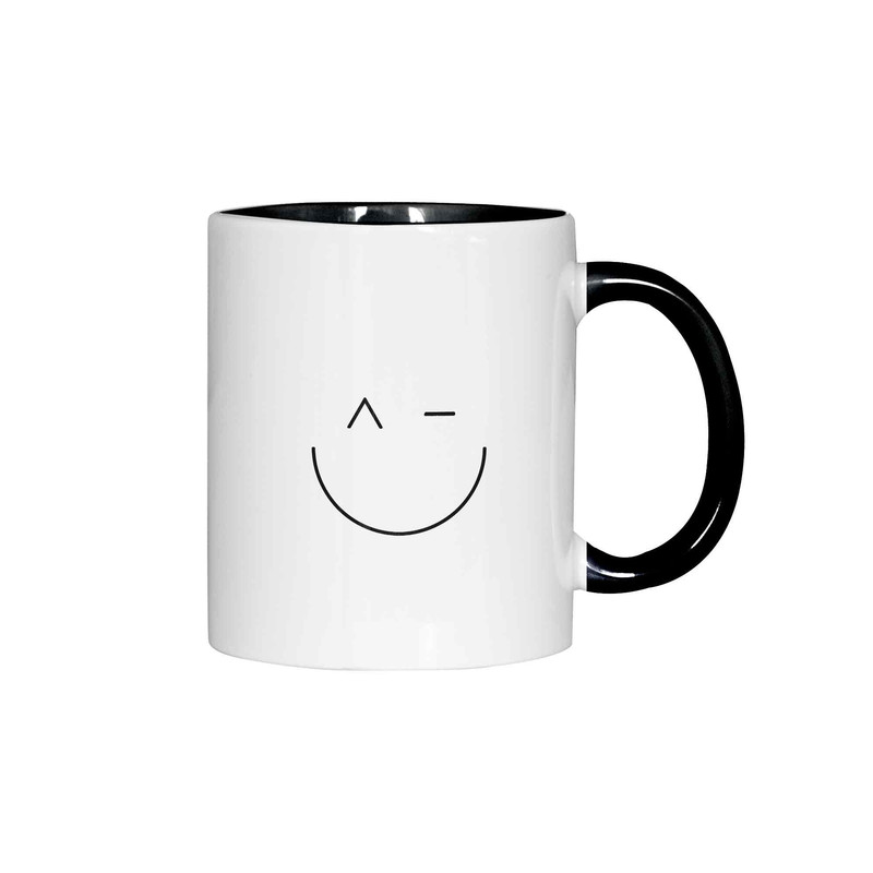 ماگ ژالینو طرح ایموجی چشمک کد 001