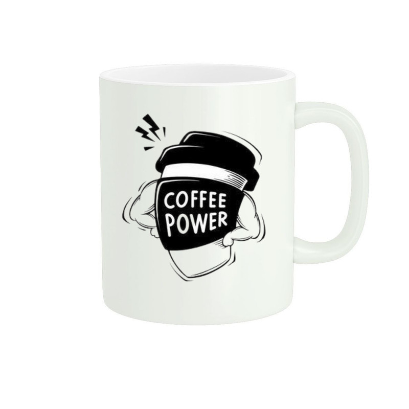 ماگ پاد آفرین طرح coffee power کد ۱۰۶