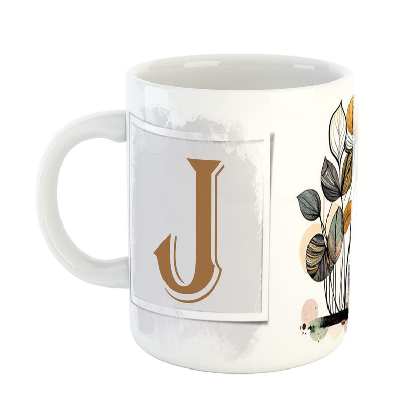ماگ پاد افرین مدل گل طرح حرف J کد 5