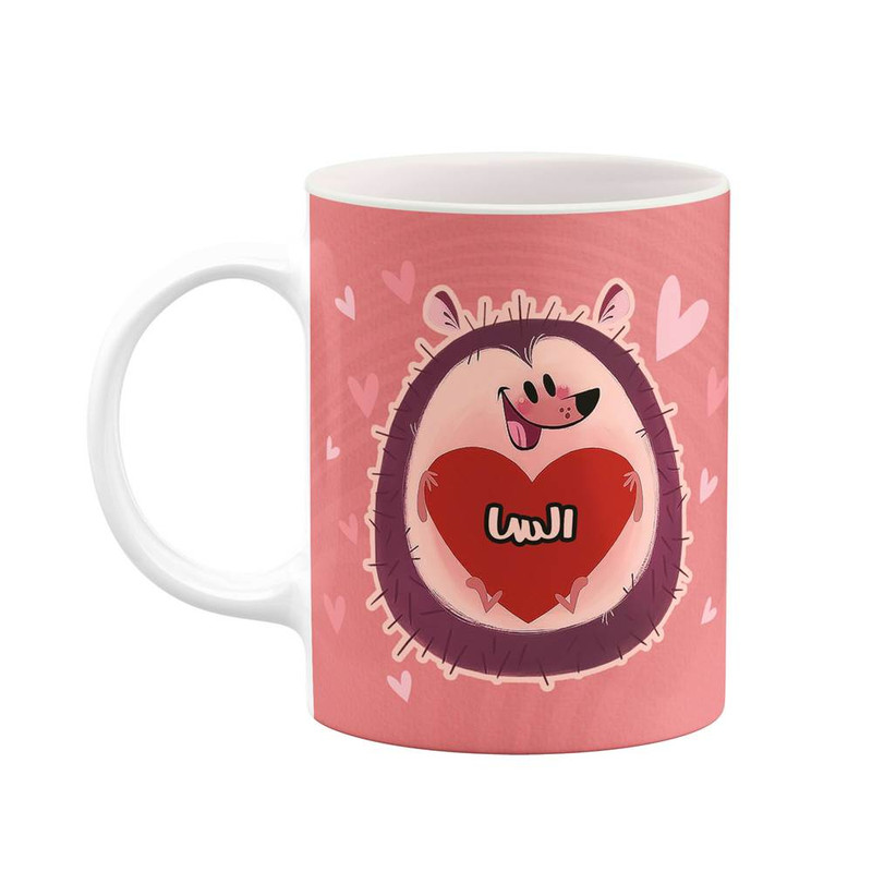 ماگ کاکتی طرح اسم السا مدل قلب کد mgn11128